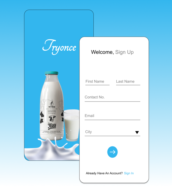 Tryonce App UI